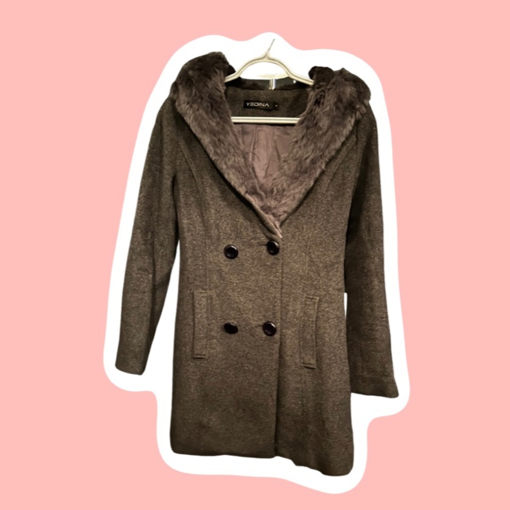 Yedina Fur Hood Jacket